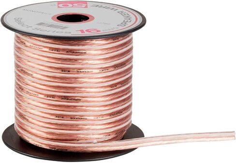 Monoprice Speaker Wire - 100 Feet With A Color Coded Conductor, 16AWG, Durable Plastic Jacket - Select Series in Saudi Arabia