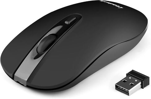 Leadsail Wireless Slim USB Mouse, Silent Click 3 Levels, 4 Buttons Laptop Mouse for Windows Mac PC Notebook in Kuwait