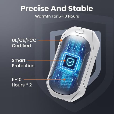 Rechargeable Hand Warmers 2 Pack, Electric Hand Warmer Reusable, 2 in 1 Pocket Portable Hand Warmer Outdoor/Indoor/Hunting/Camping/Working USB Hand Warmers for Men Women Kids in Saudi Arabia