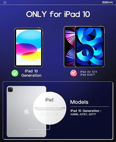 ZOEGAA Screen Protector for iPad Pro 12.9, Magnetic Removable Anti-Blue Light Filter, Compatible with 2022, 2021, 2020, 2018 Models in Saudi Arabia