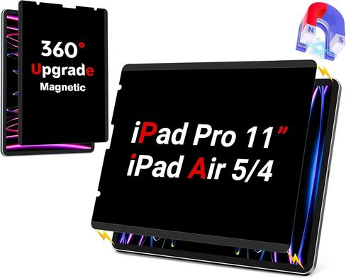ZOEGAA Screen Protector for iPad Pro 12.9, Magnetic Removable Anti-Blue Light Filter, Compatible with 2022, 2021, 2020, 2018 Models in Saudi Arabia