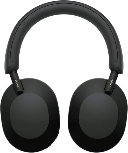 سماعات رأس Sony WH-1000XM5 اللاسلكية الرائدة في مجال إلغاء الضوضاء، حزمة فضية مع حامل سماعة الرأس Deco Gear Pro Audio - أسود مطفي + قطعة قماش للتنظيف من الألياف الدقيقة مقاس 6 × 6 بوصة in Kuwait