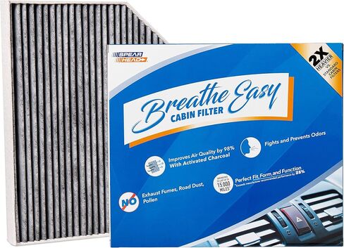 Spearhead Odor Defense Breathe Easy AC & Heater Cabin Filter | Fits Various 2013-21 BMW 2/3/4 Series, M Series Like OEM | Up to 25% Longer Lasting w/Activated Carbon (BE-472) in Saudi Arabia