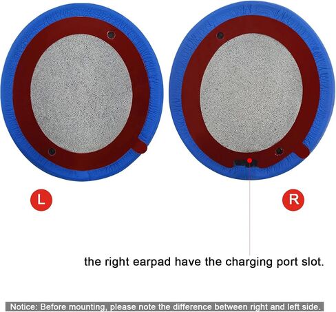 Replacement Ear Pads for Beats Solo 2 & Solo 3 Wireless On-Ear Headphones, Ear Cushions, Headset Earpads, Ear Cups Cover with Soft Protein Leather (Blue) in Saudi Arabia