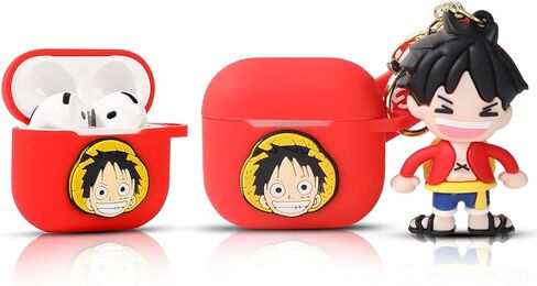 Folaxshoo Silicone Case Compatible with Airpods 4 Generation Cute Cartoon Funny Case Cover with Doll and Cleaner Kit (Stitch) in Saudi Arabia