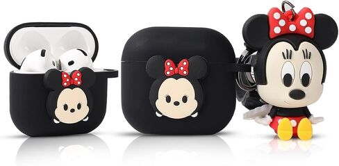 Folaxshoo Silicone Case Compatible with Airpods 4 Generation Cute Cartoon Funny Case Cover with Doll and Cleaner Kit (Stitch) in Saudi Arabia