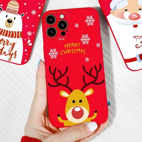 Christmas Case for iPhone XR Phone Case, Silicone Phone Case Protective Back Cover Gifts for Christmas Teen Girl Gifts Women Stocking Stuffers for Adults, Cartoon 3D Santa Claus in Saudi Arabia
