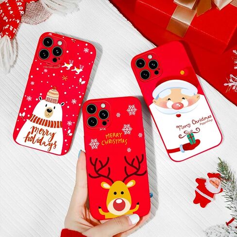 Christmas Case for iPhone XR Phone Case, Silicone Phone Case Protective Back Cover Gifts for Christmas Teen Girl Gifts Women Stocking Stuffers for Adults, Cartoon 3D Santa Claus in Saudi Arabia