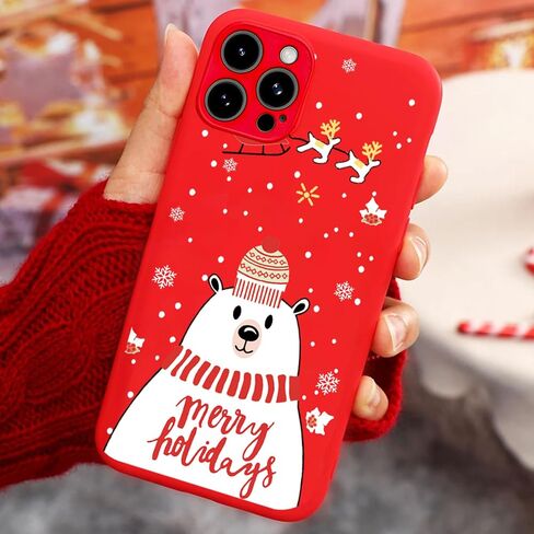 Christmas Case for iPhone XR Phone Case, Silicone Phone Case Protective Back Cover Gifts for Christmas Teen Girl Gifts Women Stocking Stuffers for Adults, Cartoon 3D Santa Claus in Saudi Arabia