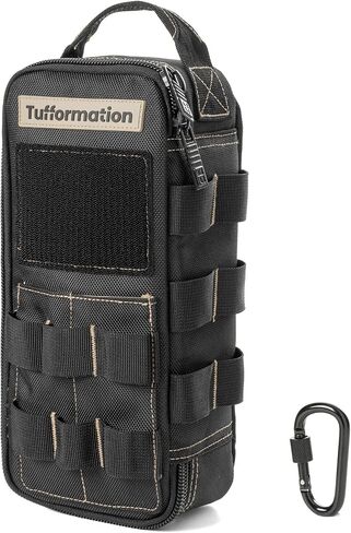 Heavy Duty Small Tool Bag Pouch Portable Utility Organizer Case with Zipper Handle. Perfect for EDC, Motorcycle, Road Bike, Electricians & More in Saudi Arabia