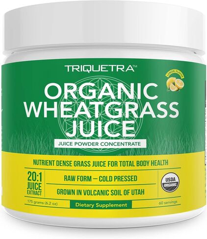 Organic Barley Grass Juice Powder - Grown in Volcanic Soil of Utah - Raw & BioActive Form, Cold-Pressed then CO2 Dried – Gluten Free, GMO free, Vegan - Complements Wheatgrass Juice Powder - 5.3 oz in Kuwait