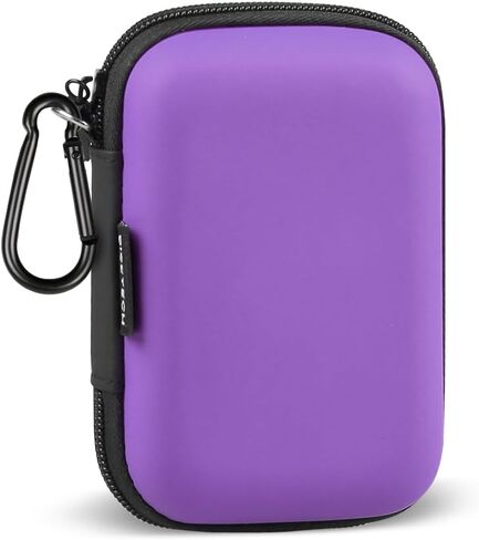 Earbud Case, RISETECH Earphone Carrying Case Holder Storage Mini Bag Headphone Small Pouch Cell Phone Accessories Organizer for EarPods Airpods Beats Flex Bose Wired Earbuds USB Cable Wall Charger in Kuwait