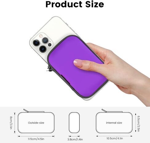 Earbud Case, RISETECH Earphone Carrying Case Holder Storage Mini Bag Headphone Small Pouch Cell Phone Accessories Organizer for EarPods Airpods Beats Flex Bose Wired Earbuds USB Cable Wall Charger in Kuwait