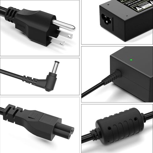 90W DC19V 4.74A Laptop Charger for Asus Toshiba AC Adapter Laptop PC Computer Charger Power Cord, 3 Pin 90 Watt AC to DC 19V Switching Power Supply with 10.56ft Long Cable, 5.5x2.5mm Plug in Kuwait