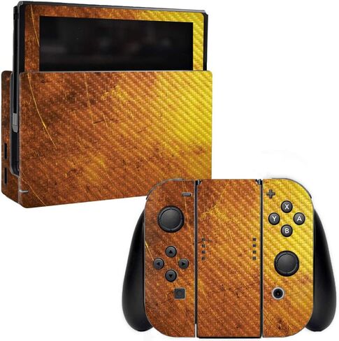 MightySkins Carbon Fiber Skin for Nintendo Switch - Pink Diamond Plate | Protective, Durable Textured Carbon Fiber Finish | Easy to Apply, Remove, and Change Styles | Made in The USA in Saudi Arabia