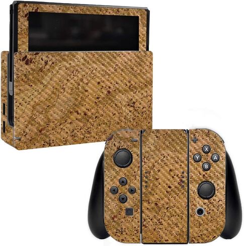 MightySkins Carbon Fiber Skin for Nintendo Switch - Pink Diamond Plate | Protective, Durable Textured Carbon Fiber Finish | Easy to Apply, Remove, and Change Styles | Made in The USA in Saudi Arabia