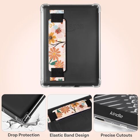 CoBak Clear Case for Kindle Paperwhite 10th Generation 6'' and Signature Edition 2018 Released - Lightweight, Scratch-Proof Silicone Back Cover.Perfectly Clear Protection in Saudi Arabia