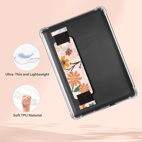 CoBak Clear Case for Kindle Paperwhite 10th Generation 6'' and Signature Edition 2018 Released - Lightweight, Scratch-Proof Silicone Back Cover.Perfectly Clear Protection in Saudi Arabia