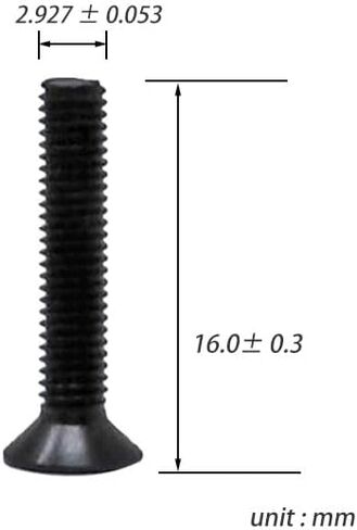 iexcell 50 Pcs M5 x 30mm Thread Pitch 0.8 mm Alloy Steel 10.9 Grade Hex Socket Flat Head Cap Screws Bolts Kit, Black Oxide Finish in Kuwait