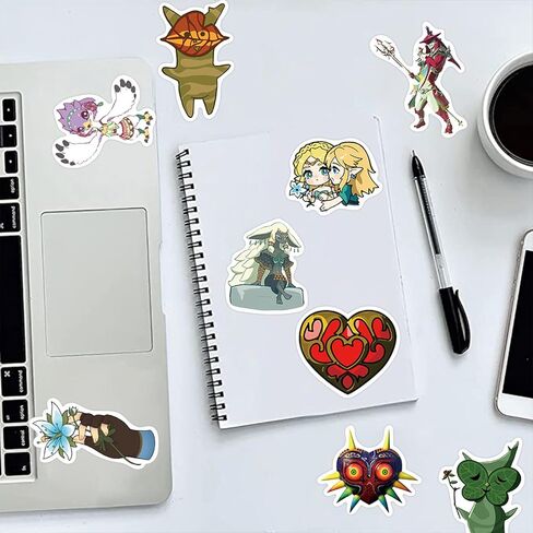The Legend of Zelda Game Tears of the Kingdom Stickers,50Pcs Vinyl Waterproof Stickers for Laptop,Bumper,Skateboard,Water Bottles,Computer,Phone, Cool Stuff for Teens, Kids, Adults (Tears of the in Kuwait
