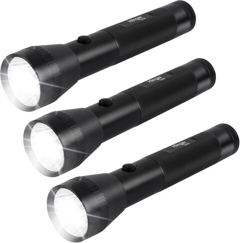 Heavy Duty 2-Cell D Battery LED Big Flashlights, High Lumens, Single Mode, Aluminum, Rugged Metal Flashlight for Outdoors and Emergency Power Outages (1 Pack) in Saudi Arabia