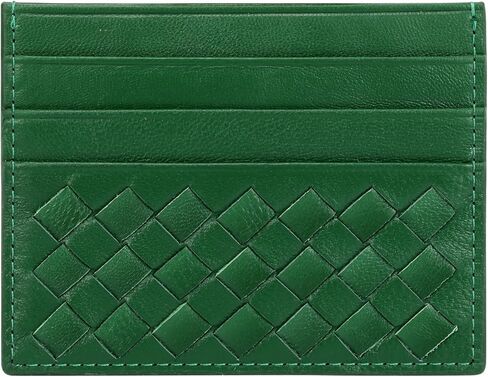 محفظة Unaone رفيعة صغيرة الحجم - حامل بطاقة الائتمان، محفظة جلدية بجيب أمامي للرجال والنساء، أسود in Kuwait