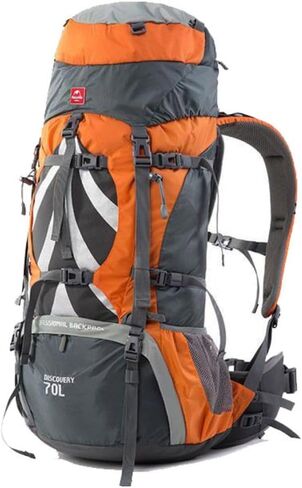 حقيبة ظهر Naturehike 70+5L خفيفة الوزن للمشي لمسافات طويلة، أقمشة مقاومة للتمزق - نظام حمل CR خفيف - حمل مريح للوزن (أسود) in Kuwait