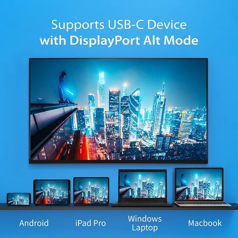j5create ScreenCast USB-C إلى HDMI جهاز إرسال واستقبال لاسلكي للعرض، يدعم 1080 بكسل، متوافق مع MacBook، iPad Pro، ChromeOS، أجهزة الكمبيوتر المحمولة USB-C وAndroid (JVAW62) (متجدد) in Saudi Arabia