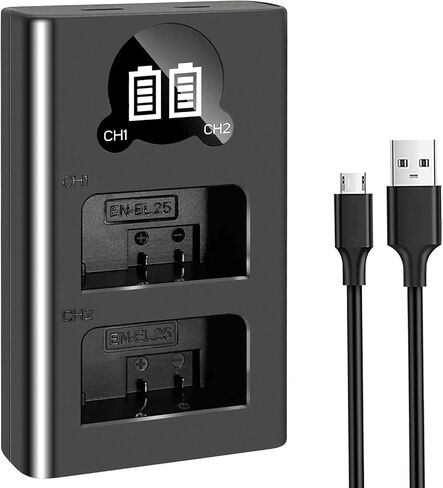 EN-EL25 Battery Charger EN-EL25A 4241 MH-32 Battery Charger Compatible with Nikon Z50, Z 50, Z30, Z FC, ZFC, Z Series Digital Nikon Camera Battery Charger in Saudi Arabia