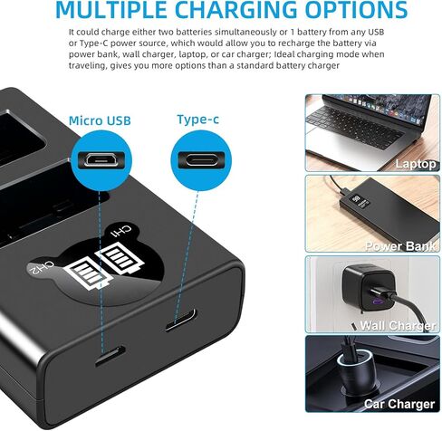 EN-EL25 Battery Charger EN-EL25A 4241 MH-32 Battery Charger Compatible with Nikon Z50, Z 50, Z30, Z FC, ZFC, Z Series Digital Nikon Camera Battery Charger in Saudi Arabia