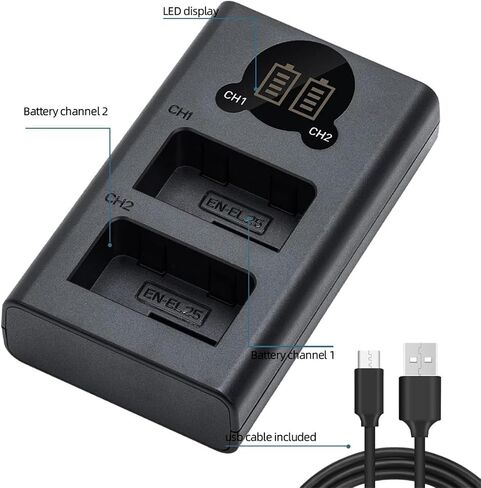EN-EL25 Battery Charger EN-EL25A 4241 MH-32 Battery Charger Compatible with Nikon Z50, Z 50, Z30, Z FC, ZFC, Z Series Digital Nikon Camera Battery Charger in Saudi Arabia