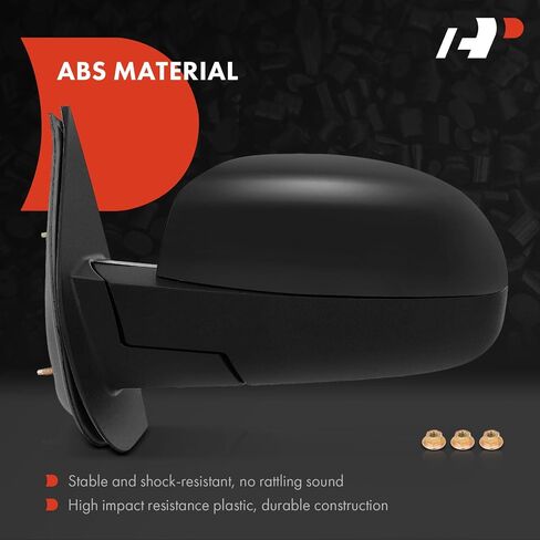 A-Premium Driver Side Manual Door Mirror - Compatible with Chevy Silverado 1500 2500 3500 07-13 & GMC Sierra 1500 2500 3500 - Non-Heated Manual Folding Outside Rear View Mirror in Saudi Arabia