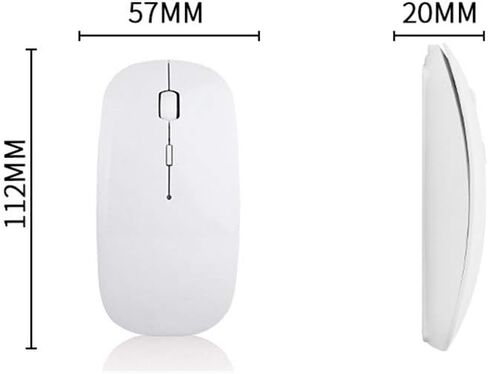 Rechargeable 4 Modes Bluetooth Mouse/Bluetooth 3.0/5.2+USB-2.4G/Type-C,Bluetooth Mouse for MacBook pro/MacBook air/Laptop/iMac/ipad/Notebook/pc (Black) in Saudi Arabia