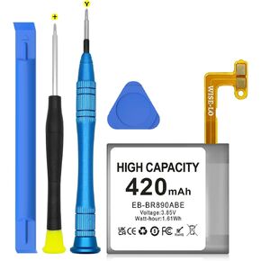 SHENMZ EB-BR890ABY Replacement Battery [Upgrade] 420mAh High Capacity Battery for Samsung Galaxy Watch 4 Classic SM-R890 SM-R895 (46mm)/SM-R870 SM-R875 SM-R875U (44mm) Battery with Repair Tools kit