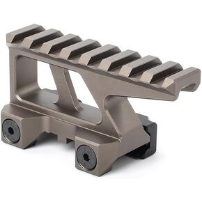 8 Slots Picatinny Riser Mount,1.76" High，Picatinny/Walker Rail Riser with a Height Increase of 1.5 Inches for Red Dots, Scopes, Optics, Flashlight