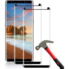 [2 Pack] Samsung Galaxy Note 9 Screen Protector Tempered Glass Film[Case Friendly][Anti-Bubble][3D Curved][9H Hardness][HD Clear] Tempered Glass Screen Protector for Galaxy Note9