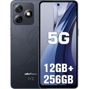Ulefone Note 18 Ultra Unlocked Phone, Dual 5G, 50MP+50MP+32MP, MTK Dimensity 720 12GB+256GB, 6.78'' FHD+ Screen, 5450mAh(18W), Android 13, NFC, IR Blaster, Custom Key, US Warranty, Black