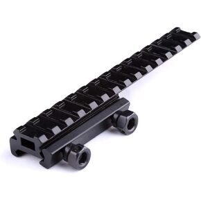 Tactical Extened High Riser Base Flat Top 145mm 14 Slots for 20mm Picatinny/Weaver Rail Mount Hunting