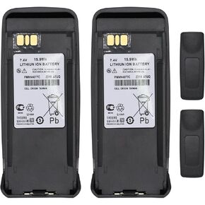 (2PCS) 7.4v Battery PMNN4077 Battery PMNN4077C Battery [Upgraded] for Motorola XPR6100 XPR6300 XPR6350 XPR6380 XPR6500 XPR6550 XIRP6500 PR6380 DGP 6150 DGP4150 DP3601 PMNN4065 Battery