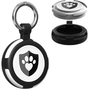 Waterproof AirTag Holder for Apple Air Tag Case Keychain Accessories Black