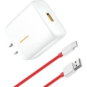 Warp Charger 65W for OnePlus 9R/9RT 5G/9/9 Pro, OnePlus Charger Warp Charge for OnePlus Nord 2 5G/8T/8T+ 5G,USB Wall Plug Block Replacement with Warp Charging USB A to C Cable（3.3ft）