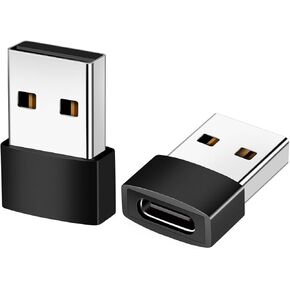 USB C to USB Adapter,USB A to USB C Adapter 2pcs,USB C to USB Adapter High-Speed Data Transfer,USB-C Female to USB Male Adapter for USB &Type C Port Series Smarts&Devices.