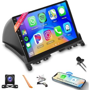 8Core 2+64G ستيريو سيارة لـ 2006-2011 مرسيدس بنز C-Class C200 C230 C250 C300 C350 W204 S204 Wireless Carplay Android Auto، شاشة لمس IPS 9 بوصة، GPS Navi/WiFi/32EQ DSP/Bluetooth/SWC/كاميرا احتياطية