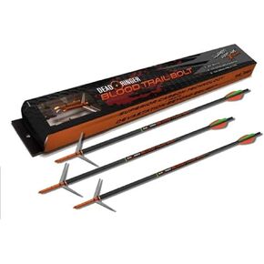 Dead Ringer Blood Trail Bolt and Broadhead Package, Includes Three 20 Inch Bolts, Three 100 Grain Super Freak Extreme Broadheads & Three 100 Grain Field Tips