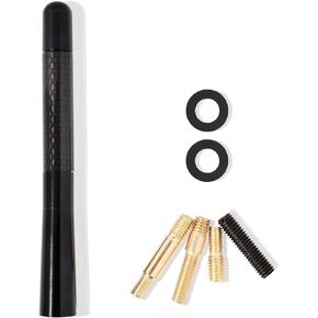 Anina 4.7" Carbon Fiber Antenna for Toyota Scion Mitsubishi 1998-2018 AM FM Radio Stubby Antenna Mast for Car Truck Vehicle Car Wash Proof