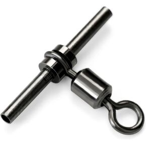 BLUEWING 3-Way Swivels Fishing Tackle 29lbs, 40lbs, 44lbs, 66lbs, 50pcs Brass Swivel Sleeve 3-Way T-Shape Swivel for Freshwater and Saltwater
