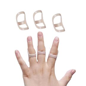 6 Pack Oval Finger Splints Waterproof Finger Splint for Arthritis, Trigger Finger,Mallet Fingers - Trigger Finger splints For Thumb, Index, Middle, Pinky or Ring Finger