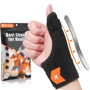 Wrist Brace & Thumb Brace for Right or Left Hand, Thumb Spica Splint for Arthritis Pain,Tendonitis,Trigger Finger,Thumb Stabilizer with Compression Aluminum Plate Support for Women Men