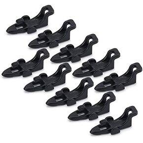 LIXADA 1 Set of 10 Fishing Hook Keeper for Fishing Rod Pole Fishing Lures Bait Safety Holder Fishing Tackle Tool