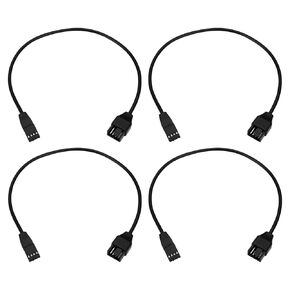 eMagTech 4PCS Fan Extension Cable 4-Pin Female to 4-Pin Male 24AWG PWM Chassis Fan Cable 12V Power Supply Adapter for PWM Case Fans CPU Fans 35cm